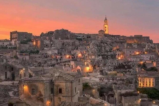 Matera by Night. Entrance fees included Cave House and Rock Church.