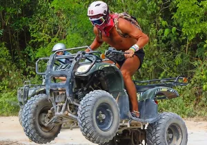 Cancun Off-road: ATVs trip, Ziplines, Cenote swim & Tasty Snacks