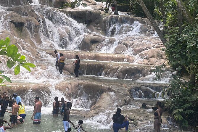 Horseback Riding and Swimming then Dunn's River Falls