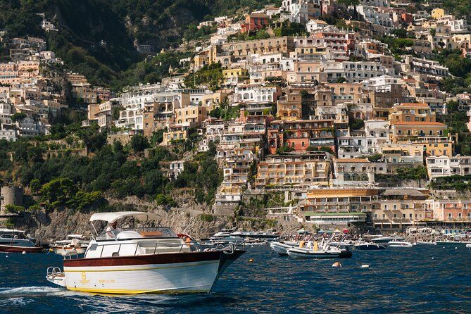 Sorrento to Positano & Amalfi private boat tour on a 28FT Gozzo