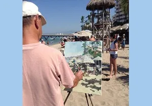Plein Aire on the Beach