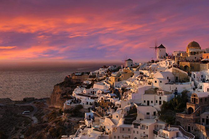 Sunset In Oia & Santorini Traditional Villages Bus Tour