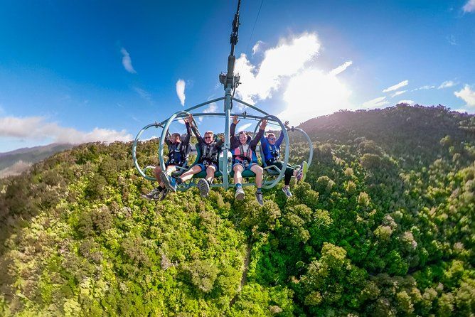 Skywire ziplining Adventure at Cable Bay, Nelson NZ