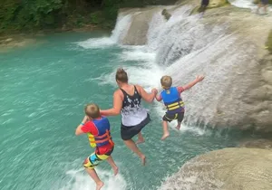 Blue Hole Secret Falls from Falmouth
