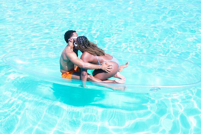 Couples Drone Clear Kayak PhotoShoot Grand Turk Island