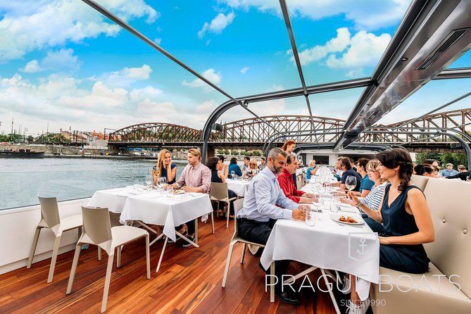 Prague Glass Boat Lunch Cruise with Scenic Views (2 Hours)