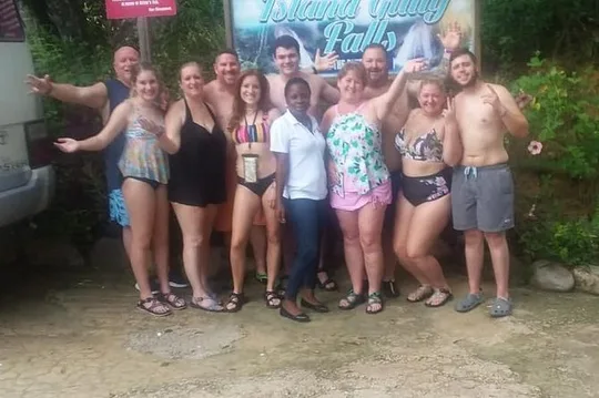 Blue Hole Falls, River Tubing and Bamboo rafting or Dunns River Falls