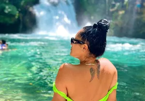 Blue Hole Waterfalls and Bamboo Rafting with Transportation