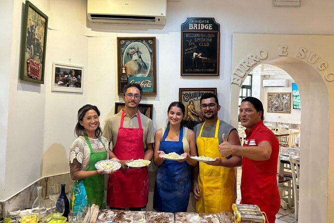 Private Cooking Class in the Heart of Rome 3 types of Pasta and Wine