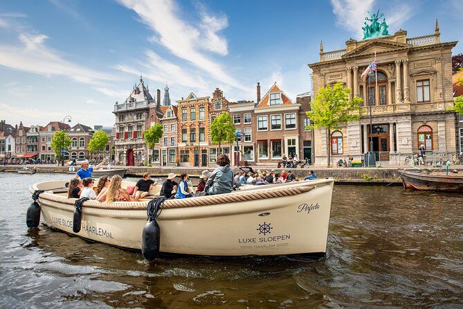 Haarlem Open-Boat Canal Cruise with Live Guide (Electric Boat)