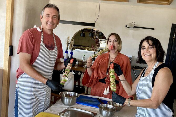Santorini Private Cooking Class with Local Recipes & Wine