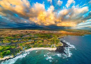 Romantic Kona Coffee & Landing: Private Helicopter Tour