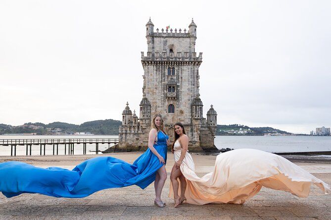 Lisbon Flying Dress & Fashion Photoshoot at iconic places
