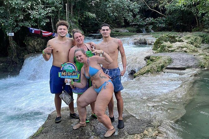 Blue Hole Waterfall and Bamboo River Rafting Ocho Rios Jamaica