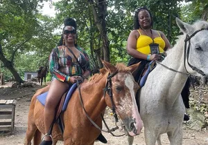 Dunns River Falls and horseback riding activity
