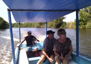 AfroMexican Village Lagoon Boat Ride Turtle Release Crocs Farm