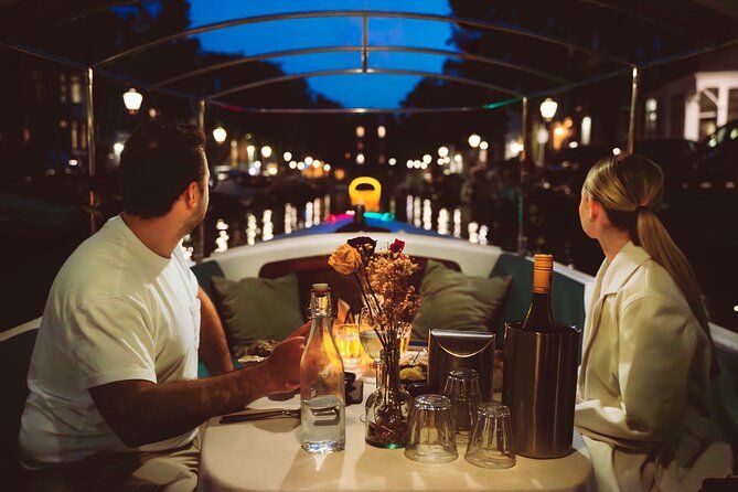 Romantic Private Dinner Cruise Amsterdam with 3 Courses and Wine