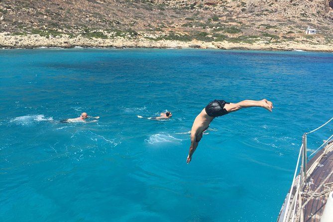 Private Sailing Cruise, Balos and Gramvousa with meal and drinks.