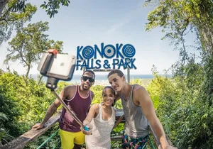 Blue Hole & Konoko Falls Park Combo Tour from Montego Bay