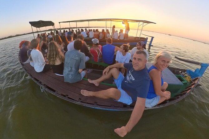 Excursion to the lagoon, sunset and boat ride.
