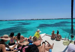 Isla Mujeres Premium Catamaran Tour with transportation from Playa del Carmen