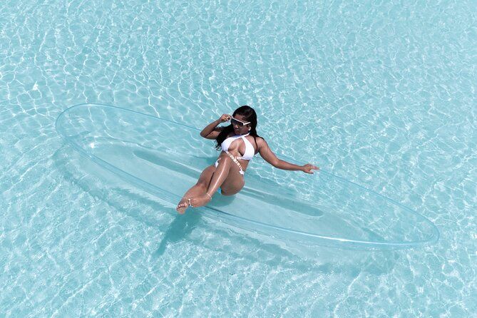 Exclusive Aerial Reflection: Solo Clear Kayak in Turks and Caicos