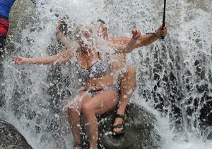 Blue Hole waterfalls from Runaway bay