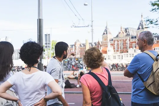 Amsterdam full day tour: Walking, Biking and Cruising