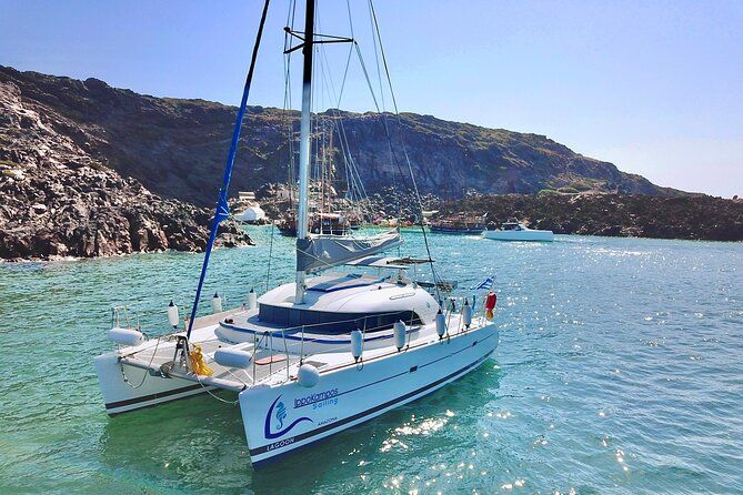 Santorini: Full-Day Catamaran Cruise, with Food|Drinks