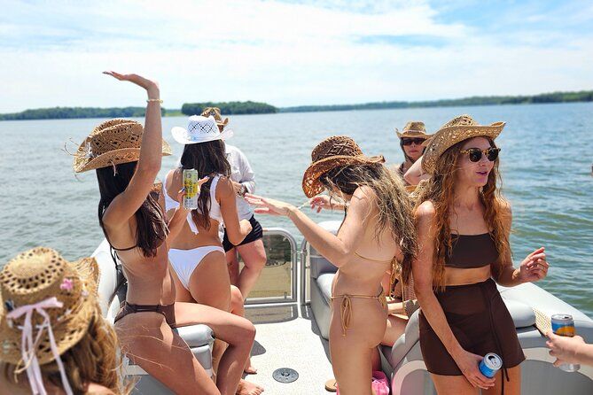 3 Hour 25ft Pontoon Party Boat with Captain up to 12 people