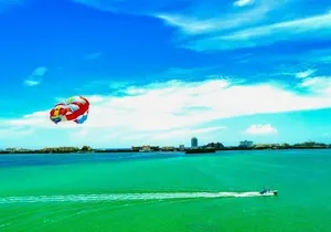 30 Minutes Sky Rider Lagoonside Parasailing in Cancun