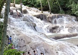 Dunn's River Falls and Martha Brea Bamboo rafting with admissions