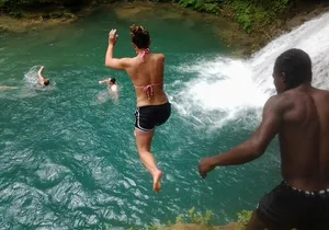 Blue Hole and River Tubing from Montego Bay