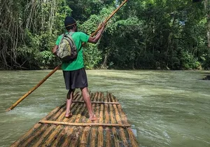Bamboo Rafting Experience on the Martha Brea