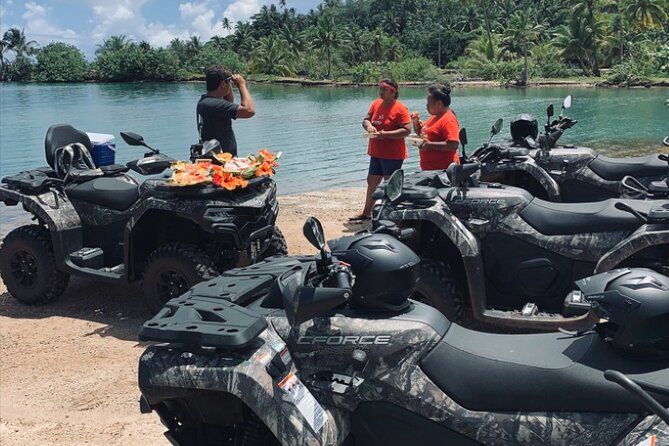 Guided tour of the island and its Tahaa getaways by Quad ATV