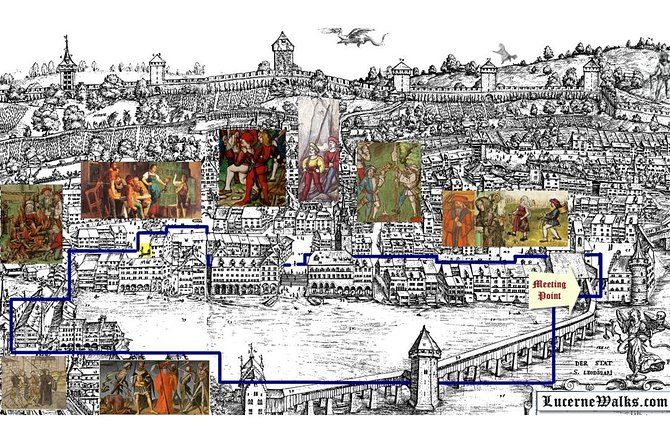 1.5-Hour Small-Group Nightwatchman Walk in Medieval Lucerne