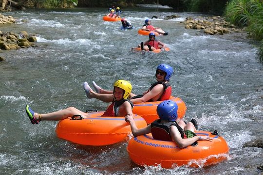 River Rapids Waterfalls Tubing and Beach Adventure with Transport