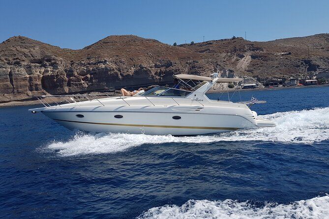 5 Hours Santorini Private Luxury Cruise with BBQ and Drinks