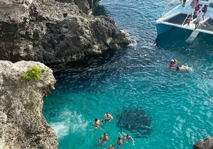 Negril 7 mile Beach, Party Catamaran Cruise and Ricks Cafe Combo