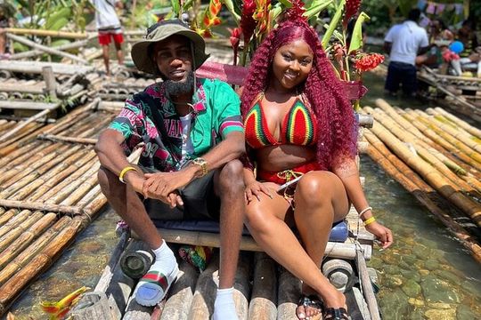 Bamboo Rafting & Catamaran Party Boat with Open Bar & Snorkeling