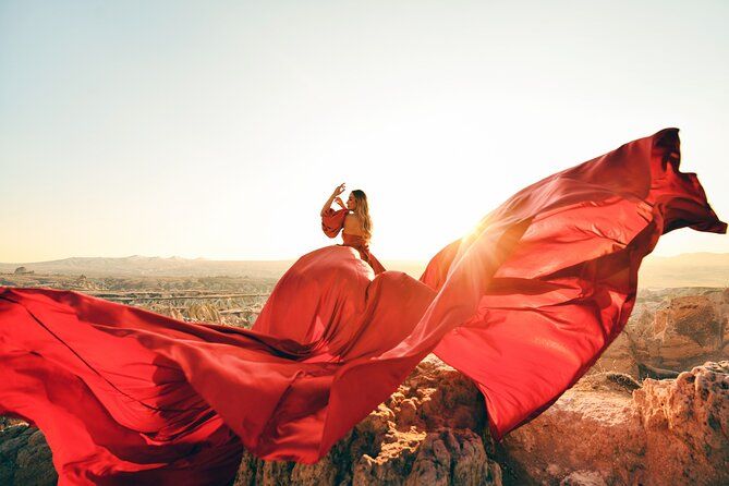 Cappadocia Photoshoot with Flying Dress & Hot Air Balloon