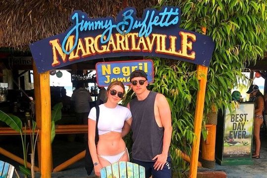 Seven Mile Beach and Ricks Cafe in Negril from Grand palladium