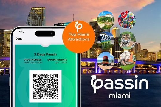 Passin Miami: Free 30+ Attractions, eSIM & 1-Way Airport Transfer