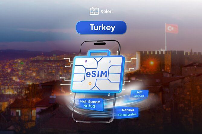Turkey eSIM | 3-30 days | Daily data | QR code