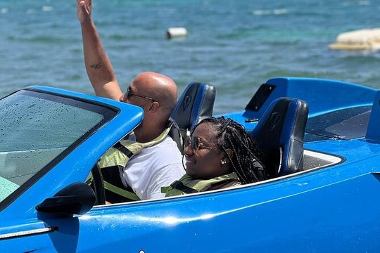 Customized Jet-Car with Bamboo rafting