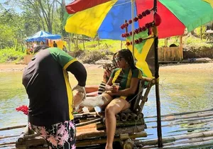 Private Bamboo Rafting & Limestone Foot Massage from Montego Bay