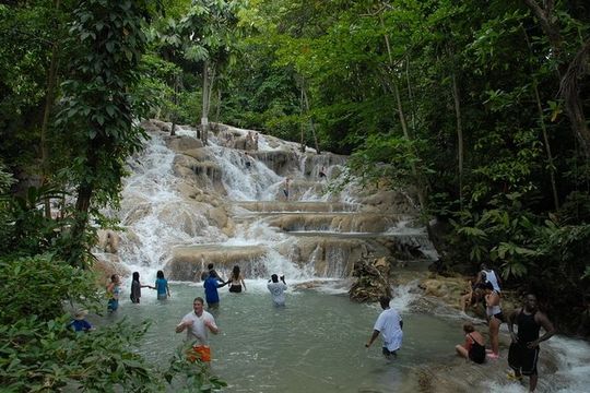 Blue Hole and Dunn's River Falls from Montego Bay
