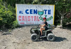 Tulum Area Guided ATV/Scooter Tour 2 Cenotes Snorkel/Swim + Jungle Cantina Lunch