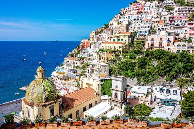 Full Day Amalfi Coast Shared Tour by Sea and Land