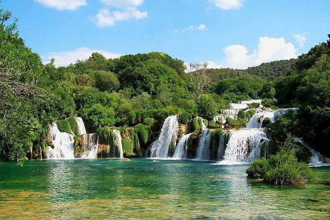 From Trogir, Seget, Okrug: Krka Waterfalls & Šibenik Culture Tour